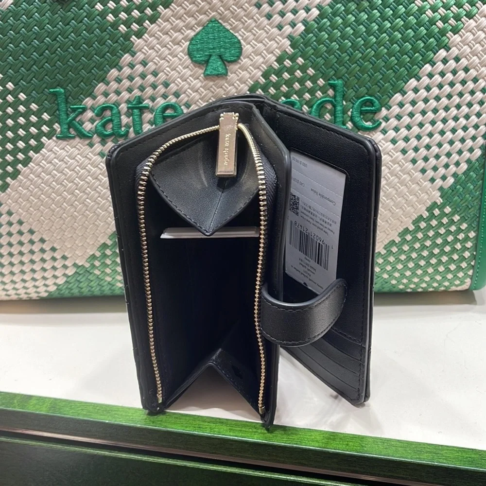 Kate Spade Carey Medium Compartment Bifold Wallet 
COLOR: Black
NWT - Picture 8 of 16